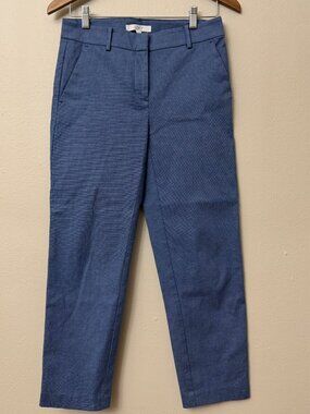 Loft Blue The Riviera Slim Career Pants Size 0